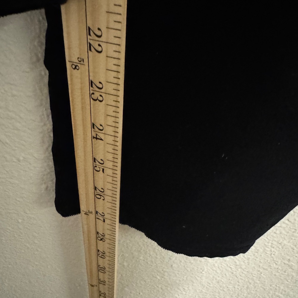 Talbots Black Velvet High Waist Straight Leg‎ Pants Womens Size 6P - Picture 7 of 9
